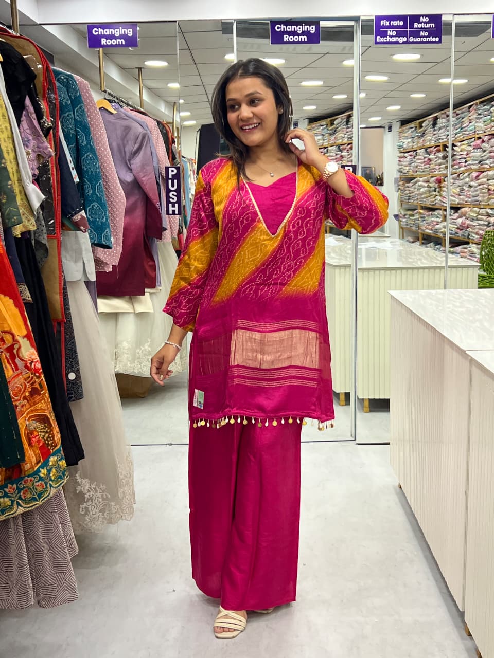 INDO WESTERN IN GAJI SILK