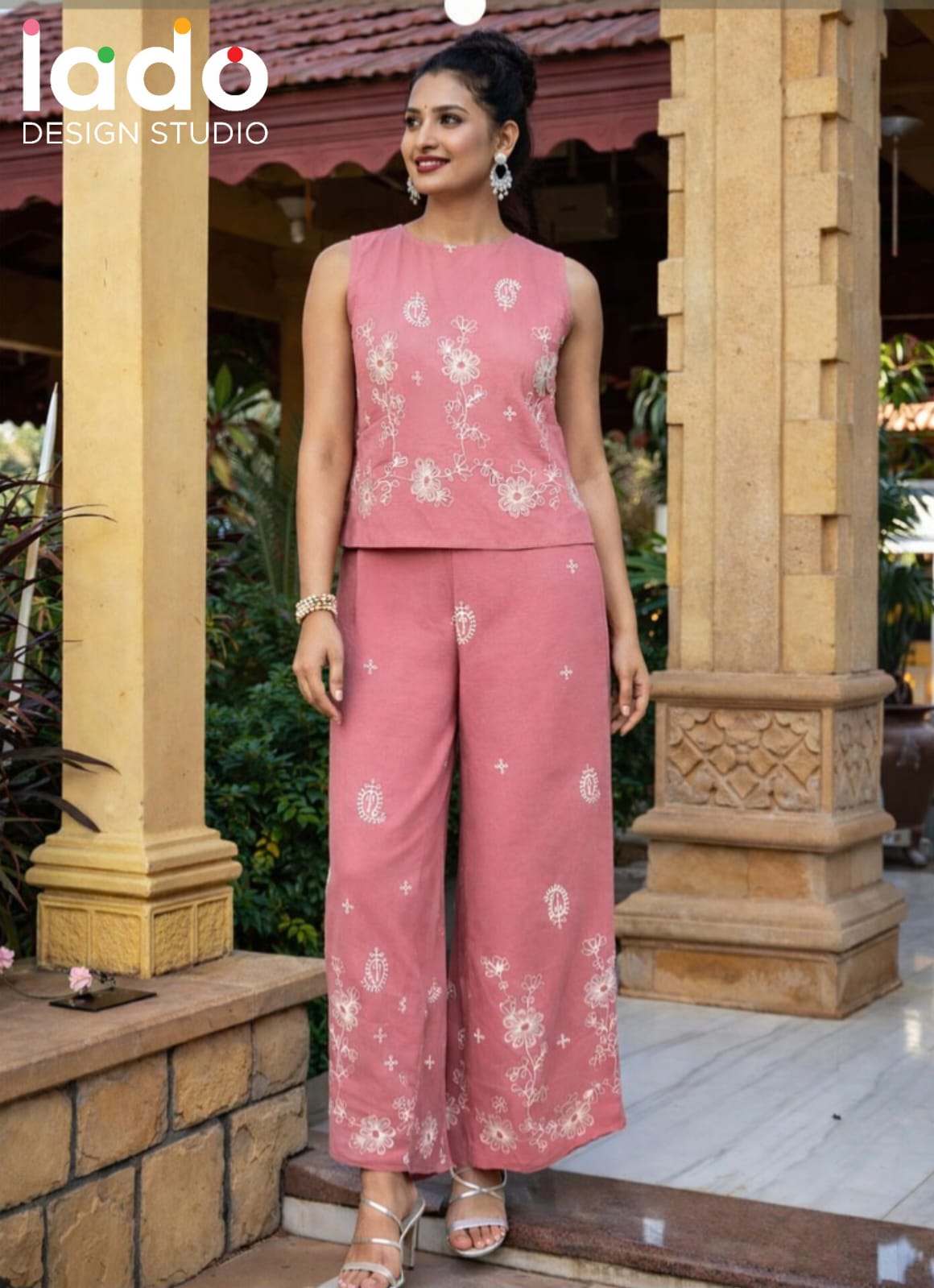 Plazzo with Sleeveless Top